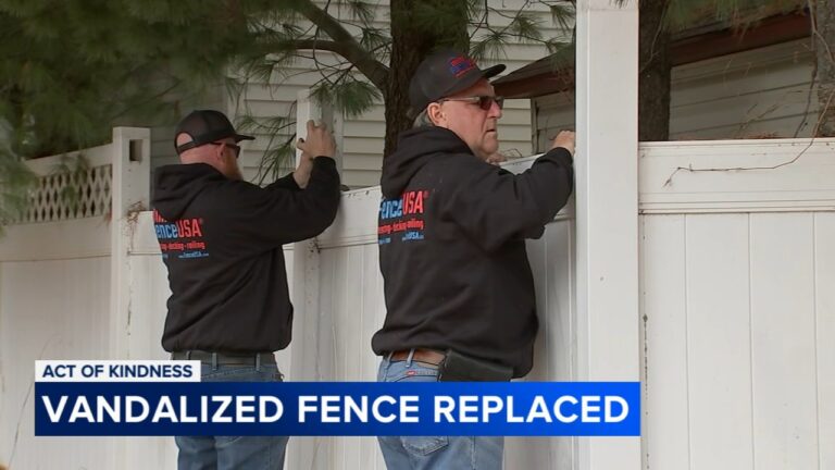 Community Rallies to Repair Vandalized Fence with Racist Graffiti